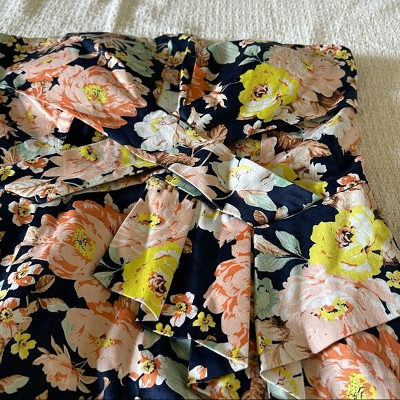 MINUET Floral Printed Strapless floral summer cotton dress, size M - Picture 4 of 12